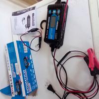 caricabatterie per auto e moto e Caravan