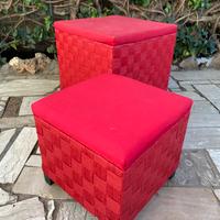 #Set 02 puffi Ikea rattan e tessuto 33x33 e 44x44