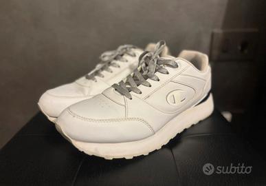 Scarpe Champion RR Champ Plat bianche e argento