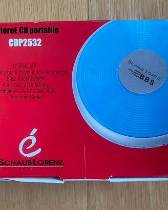 Lettore cd portatile Schaub Lorenz CDP2532 NUOVO