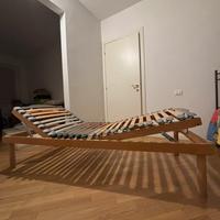 LETTO ORTOPEDICO CON DOGHE IN LEGNO