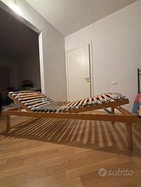 LETTO ORTOPEDICO CON DOGHE IN LEGNO