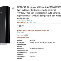 Extender NETGEAR Ripetitore WiFi MESH  X6S EX8000