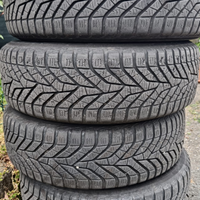 Gomme con cerchi in ferro +ruota di scorta e copri