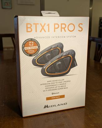 Coppia di Interfoni Moto Midland BTX 1 PRO S