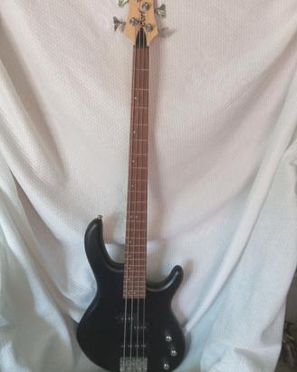 basso 4 corde,amplificatore,custodia,2 cavi,accord