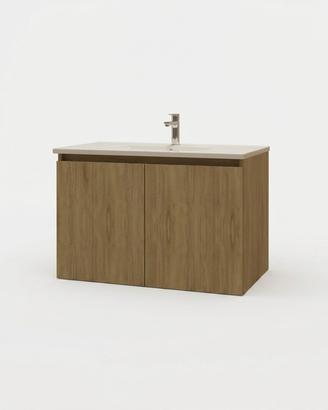 Mobile bagno sospeso 80cm Rovere Naturale NUOVO