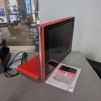 NUOVE Brionvega Alpha TV design rosso/arancione