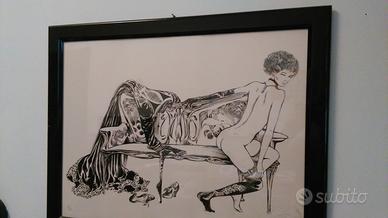 Guido Crepax serigrafia Valentina firmata
