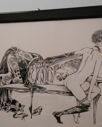 Guido Crepax serigrafia Valentina firmata