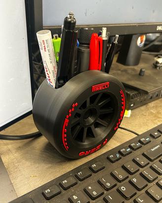 Porta penne e altro a forma di ruota  3D
