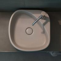 Lavabo ceramica sabbia opaca