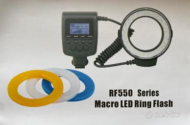 Flash Macro LED Ring Pixturize RF-550D – completo