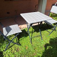 Set in rattan per 2 persone 