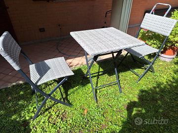 Set in rattan per 2 persone 