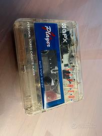 Lettore musicassette trasparente colori americani