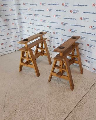Cavalletti per Tavolo Leonardo Zanotta