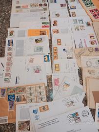 grande blocco buste affrancate 