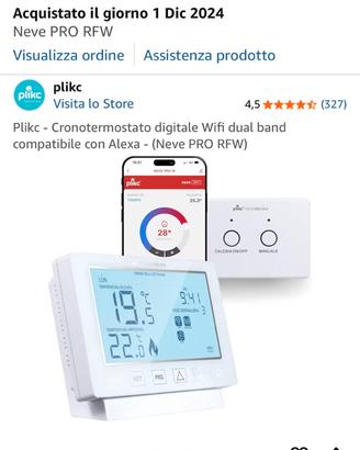 Crono termostato per caldaia Plick
