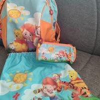 Zaino asilo, astuccio e sacca per bambini Winnie