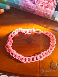 braccialetto rosa