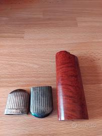 porta accendini .scocca silver plated porta bic