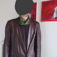 giacca pelle Mc Gregor anni 80