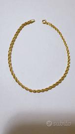 Bracciale funetta in oro giallo 18kt 750