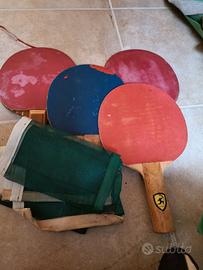 Ping pong :racchette e rete,
