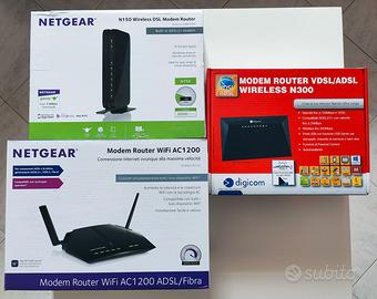 N. 3 MODEM / ROUTER WiFi (N.2 NETGEAR+N.1 DIGICOM)