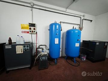 Compressori Atlas GA10 e GA11 con serbatoi