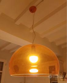 lampadario Kartell colore arancio
