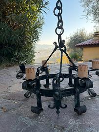 Lampadari applique ferro battuto