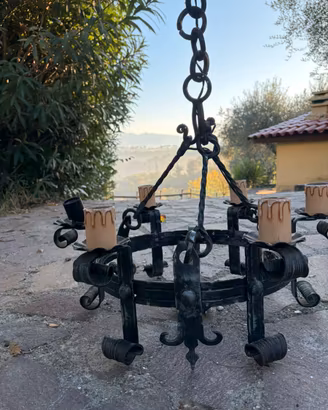 Lampadari applique ferro battuto