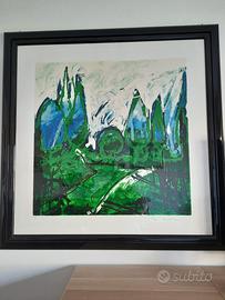 Serigrafia Mario Schifano - In fondo - n.50 di 199