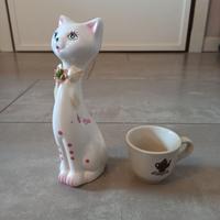 soprammobile ceramica gatto