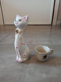 soprammobile ceramica gatto