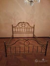 Letto matrimoniale in ottone