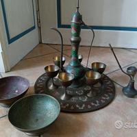 Teiera ottone aftaba pipa indiana arabo narghilè