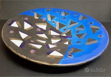 EMILIO ALBERTI ceramica raku anni '90 centrotavola