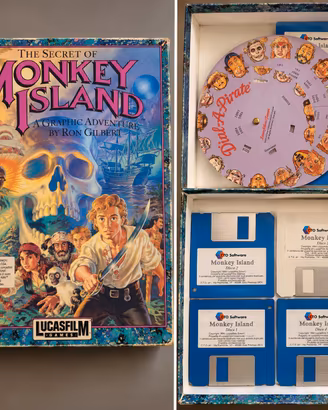 Monkey Island PC CTO 4 Floppy Prima Edizione