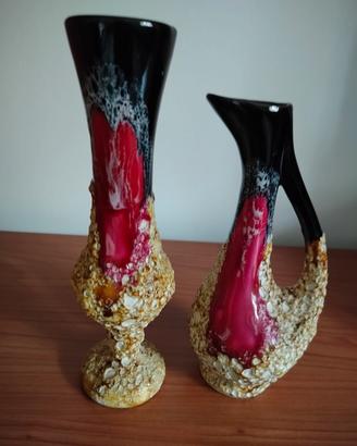 RARO Set Vasi Vintage VALLAURIS "Fat Lava" | Ceram