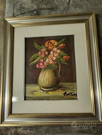 Dipinto olio su tela con cornice