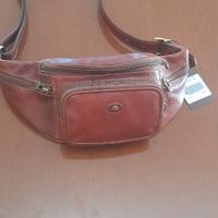 Marsupio uomo vero cuoio The Bridge "story" NUOVO