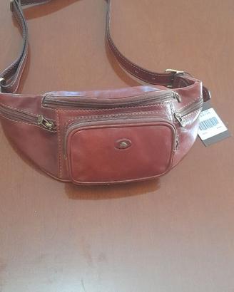 Marsupio uomo vero cuoio The Bridge "story" NUOVO