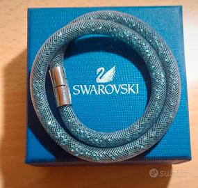 Bracciale/Collana argento rete cristalli Svarowski