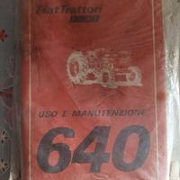 libretto uso e manutenzione Fiat 640