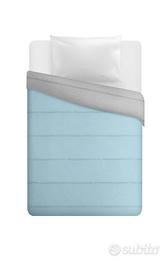 Piumino matrimoniale Datex azzurro grigio