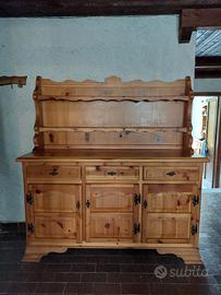 credenza in  pino massello