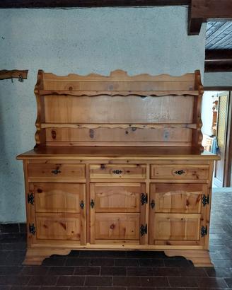 credenza in  pino massello